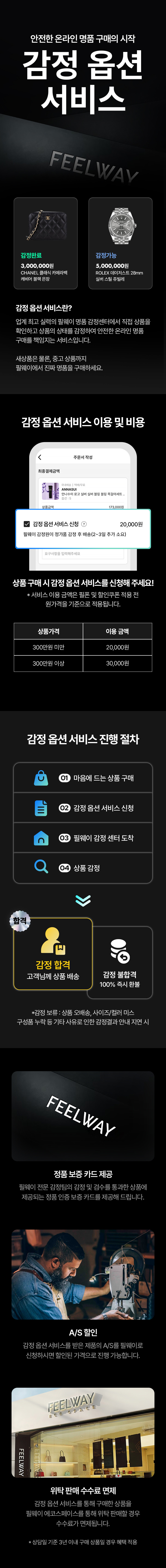 감정 옵션 서비스 이용 설명